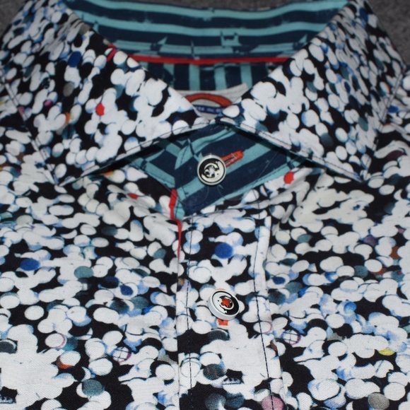 Jermyn & Bond XXL Short Sleeve Colorful Button Down NWOT - Picture 5 of 9